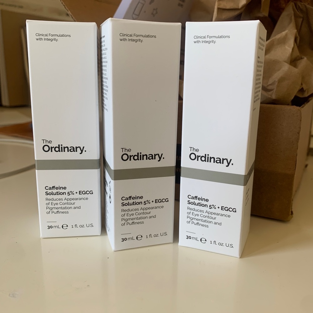 3 bottles The Ordinary Caffeine Solution 5% + EGCG